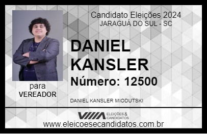 Candidato DANIEL KANZLER 2024 - JARAGUÁ DO SUL - Eleições