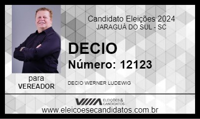 Candidato DECIO 2024 - JARAGUÁ DO SUL - Eleições