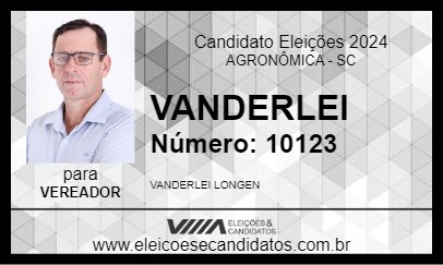 Candidato VANDERLEI LONGEN 2024 - AGRONÔMICA - Eleições