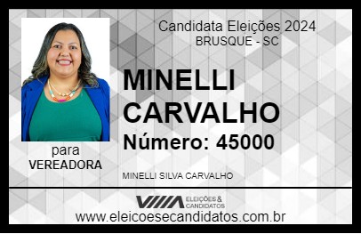 Candidato MINELLI CARVALHO 2024 - BRUSQUE - Eleições