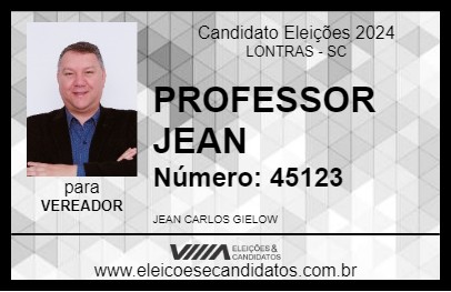 Candidato PROFESSOR JEAN 2024 - LONTRAS - Eleições