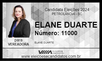 Candidato ELANE DUARTE 2024 - PETROLÂNDIA - Eleições