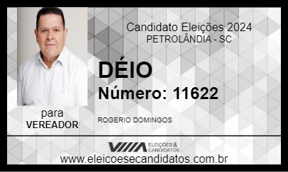 Candidato DÉIO 2024 - PETROLÂNDIA - Eleições