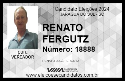 Candidato RENATO FERGUTZ 2024 - JARAGUÁ DO SUL - Eleições