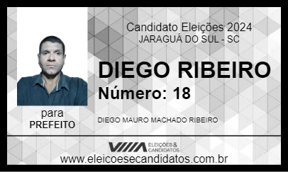 Candidato DIEGO RIBEIRO 2024 - JARAGUÁ DO SUL - Eleições