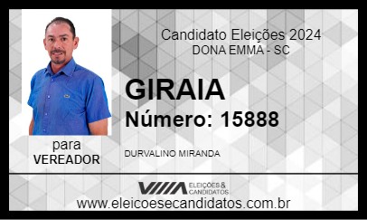 Candidato GIRAIA 2024 - DONA EMMA - Eleições