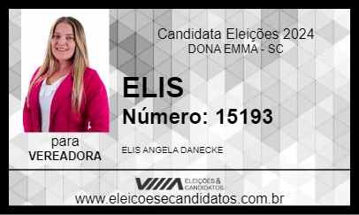 Candidato ELIS 2024 - DONA EMMA - Eleições