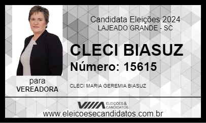 Candidato CLECI BIASUZ  2024 - LAJEADO GRANDE - Eleições