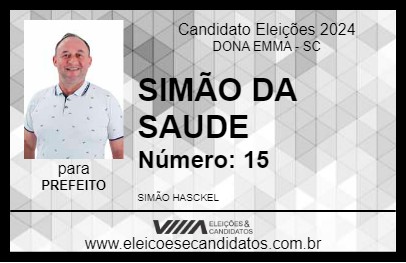 Candidato SIMÃO DA SAUDE 2024 - DONA EMMA - Eleições