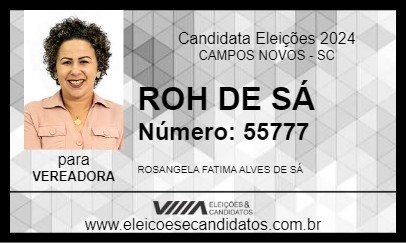 Candidato ROH DE SÁ 2024 - CAMPOS NOVOS - Eleições