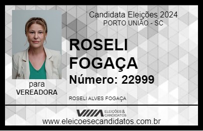 Candidato ROSELI FOGAÇA 2024 - PORTO UNIÃO - Eleições