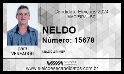 Candidato NELDO 2024 - MACIEIRA - Eleições