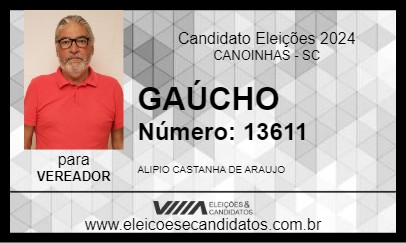 Candidato GAÚCHO 2024 - CANOINHAS - Eleições