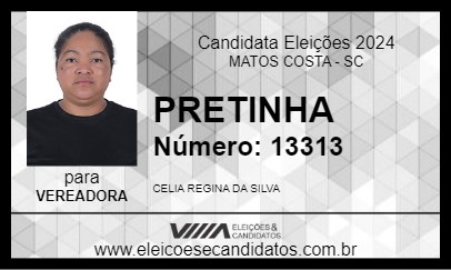 Candidato PRETINHA 2024 - MATOS COSTA - Eleições