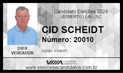 Candidato CID SCHEIDT 2024 - LEOBERTO LEAL - Eleições