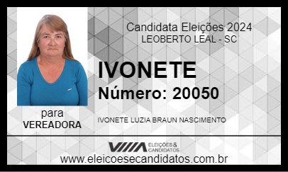 Candidato IVONETE 2024 - LEOBERTO LEAL - Eleições