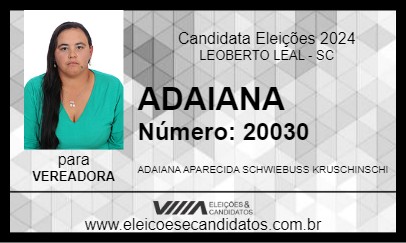 Candidato ADAIANA 2024 - LEOBERTO LEAL - Eleições