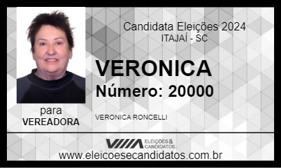 Candidato VERONICA 2024 - ITAJAÍ - Eleições