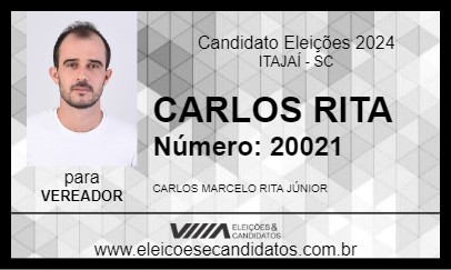 Candidato CARLOS RITA  2024 - ITAJAÍ - Eleições