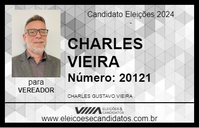 Candidato CHARLES VIEIRA 2024 - ITAJAÍ - Eleições