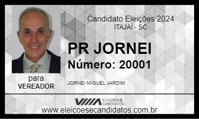 Candidato PR JORNEI 2024 - ITAJAÍ - Eleições