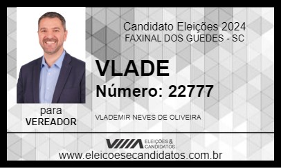 Candidato VLADE 2024 - FAXINAL DOS GUEDES - Eleições