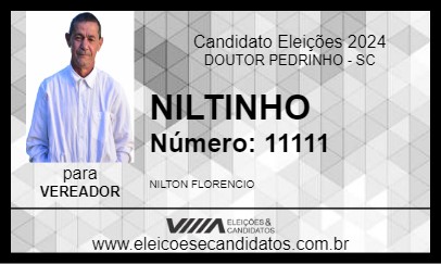 Candidato NILTINHO 2024 - DOUTOR PEDRINHO - Eleições