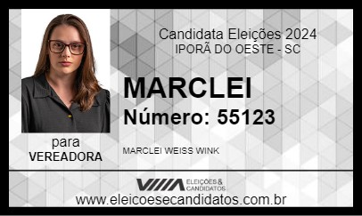 Candidato MARCLEI  2024 - IPORÃ DO OESTE - Eleições