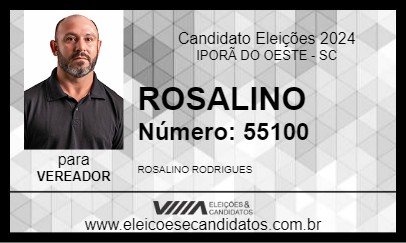 Candidato ROSALINO  2024 - IPORÃ DO OESTE - Eleições