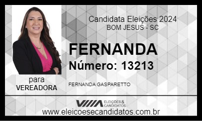 Candidato FERNANDA 2024 - BOM JESUS - Eleições