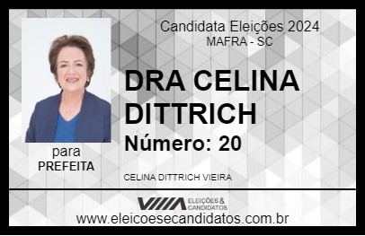 Candidato DRA CELINA DITTRICH 2024 - MAFRA - Eleições