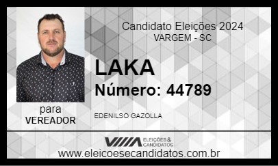 Candidato LAKA 2024 - VARGEM - Eleições