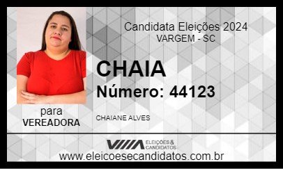 Candidato CHAIA  2024 - VARGEM - Eleições