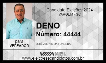 Candidato DENO 2024 - VARGEM - Eleições