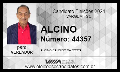 Candidato ALCINO 2024 - VARGEM - Eleições