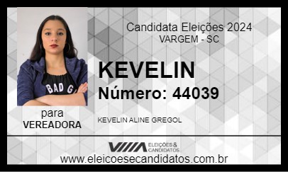 Candidato KEVELIN 2024 - VARGEM - Eleições