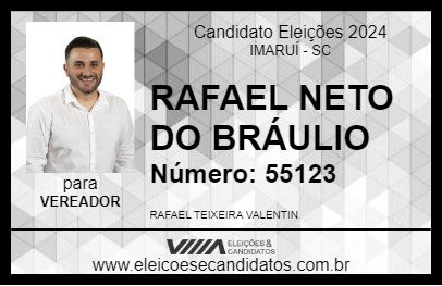 Candidato RAFAEL NETO DO BRÁULIO 2024 - IMARUÍ - Eleições