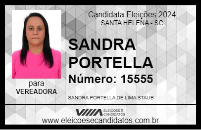 Candidato SANDRA PORTELLA 2024 - SANTA HELENA - Eleições