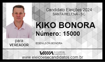 Candidato KIKO BONORA 2024 - SANTA HELENA - Eleições