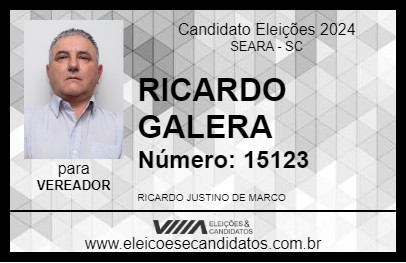 Candidato RICARDO GALERA 2024 - SEARA - Eleições