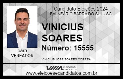 Candidato VINICIUS SOARES 2024 - BALNEÁRIO BARRA DO SUL - Eleições