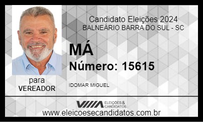 Candidato MÁ 2024 - BALNEÁRIO BARRA DO SUL - Eleições