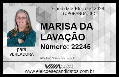 Candidato MARISA DA LAVAÇÃO 2024 - ITUPORANGA - Eleições