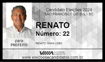 Candidato RENATO 2024 - SÃO FRANCISCO DO SUL - Eleições