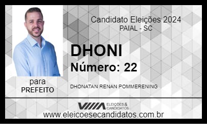 Candidato DHONI 2024 - PAIAL - Eleições