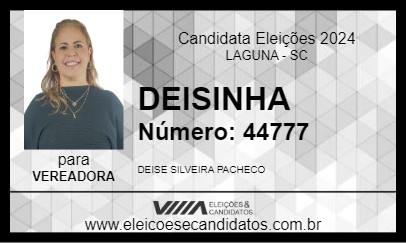 Candidato DEISINHA 2024 - LAGUNA - Eleições