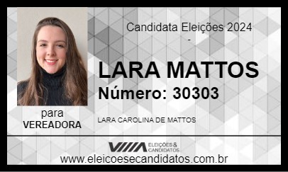 Candidato LARA MATTOS 2024 - CAMPOS NOVOS - Eleições