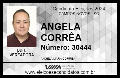 Candidato ANGELA CORRÊA 2024 - CAMPOS NOVOS - Eleições