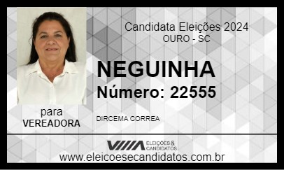 Candidato NEGUINHA 2024 - OURO - Eleições