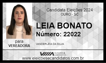 Candidato LEIA BONATO 2024 - OURO - Eleições